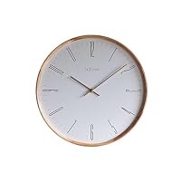 Amazon.co.jp: エルコミューン 壁掛け時計 Thin M ホワイト NXT-J008